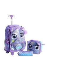 16 Inch Trolley Bag 3 Pcs Set - Purrmaid